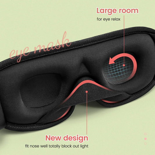 Transform Your Sleep: 3D Contoured Sleep Mask